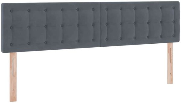 vidaXL LED-Speicherbett mit Matratze Dunkelgrau 180 x 200 cm Samt 3371530 Bild 10