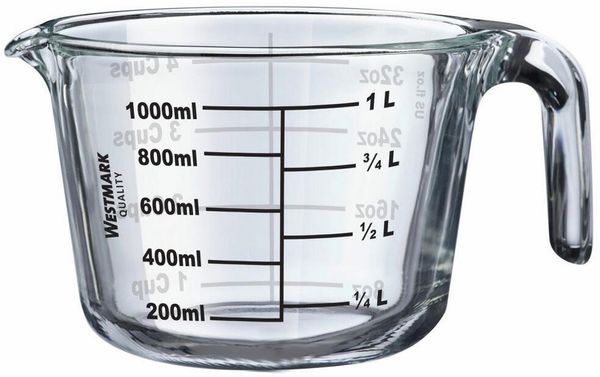 Westmark Messkanne Borosilikatglas 1 L