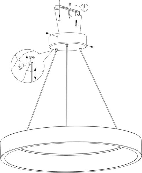 Eglo 900068 LED Hängeleuchte MARGHERA-Z weiss H:110 Ø:60cm dimmbar 2700-6500K mit Connect-Z Funktion Bild 5