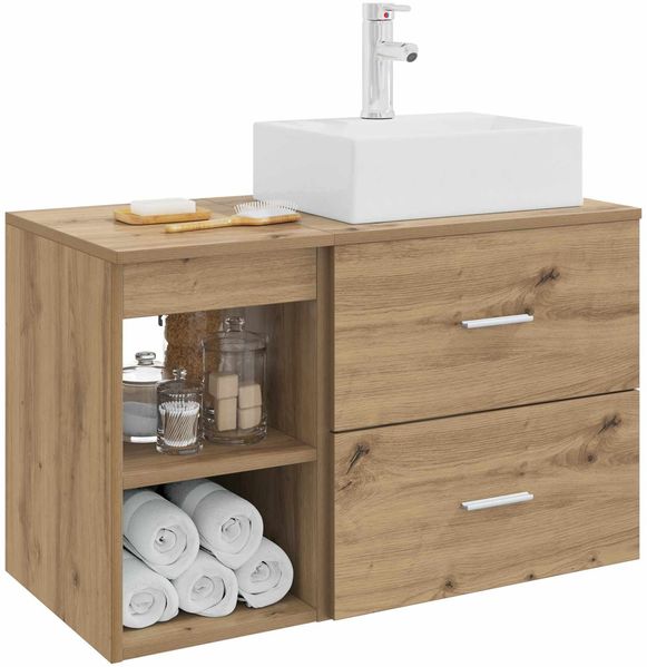 vidaXL Badezimmermöbel-Set 2 pcs Artisan-Eiche Holzwerkstoff 3403895 Bild 3