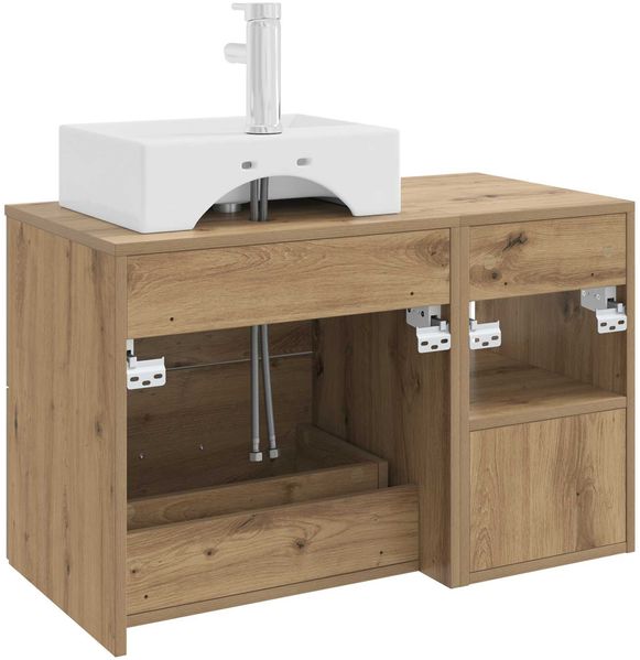 vidaXL Badezimmermöbel-Set 2 pcs Artisan-Eiche Holzwerkstoff 3403895 Bild 6
