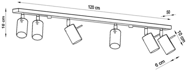 Deckenleuchte RING 6L schwarz Bild 10