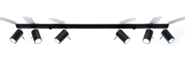 Deckenleuchte RING 6L schwarz Bild 8