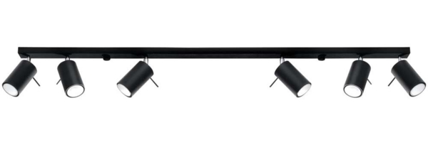 Deckenleuchte RING 6L schwarz Bild 2