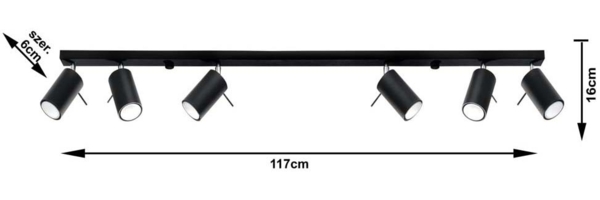 Deckenleuchte RING 6L schwarz Bild 9