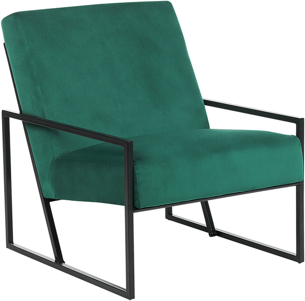 Sessel DELARY Samtstoff Smaragdgrün