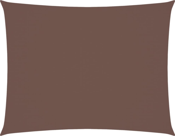 vidaXL Sonnensegel Oxford-Gewebe Rechteckig 6x7 m Braun 135827