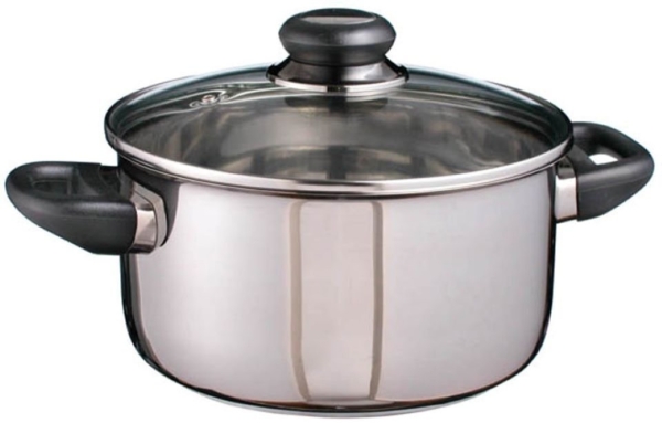 Edelstahl Fleischtopf "Sylt" Kochtopf Induktionsgeeignet 3 Liter