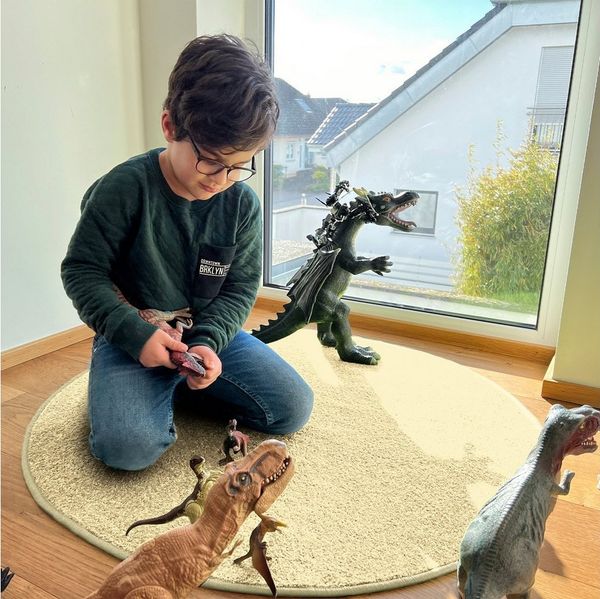 Kubus Kinderteppich Turtle, Individuell einsetzbar, Rund, Verschiedene Größen und Farben