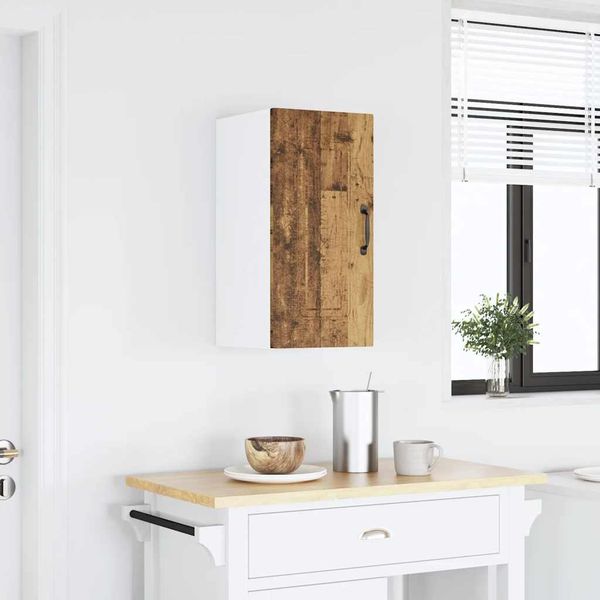 Küchen-Hängeschrank, Wandschrank Kalmar Altholz-Optik Holzwerkstoff