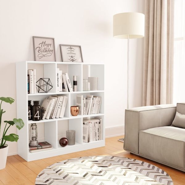 Bücherregal | Büroregal | Standregal Weiß 97,5x29,5x100 cm Holzwerkstoff