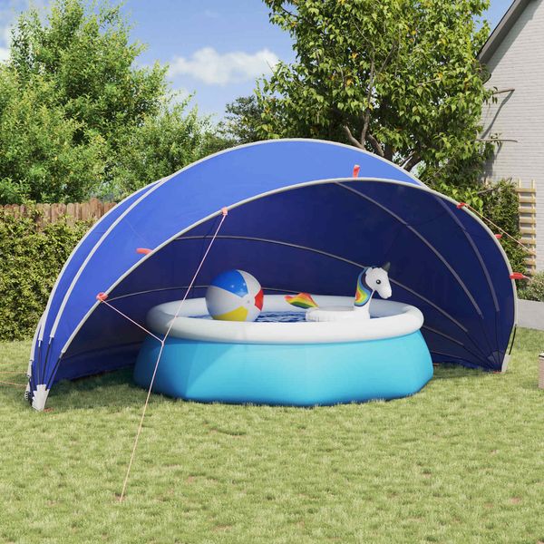 vidaXL Pool-Dome 592 x 590 x 275 cm 185T Polyester mit PU-Beschichtung 42001131
