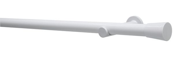 Gardinia Gardinenstangen-Set 1-Lauf Korfu Ø 28 weiß 240 cm