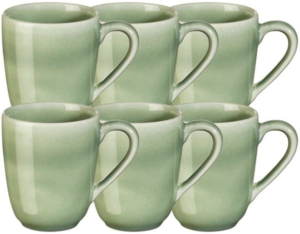 ASA SELECTION Geschirr-Set SAISONS Henkelbecher agave 0,25 l Set6, Steinzeug