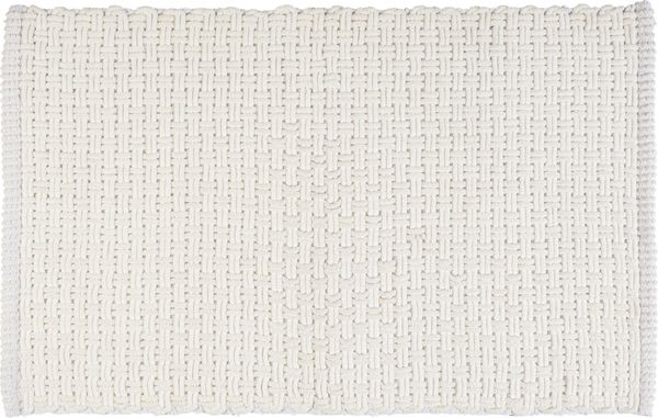 WENKO ECOLI Badteppich 50 x 80 cm, Weiß