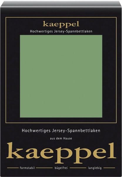 Kaeppel Spannbettlaken Single Jersey Mako Elasthan, Jersey-Elasthan, Gummizug: rundum, (1 Stück), aus 97% Baumwolle und 3% Elasthan
