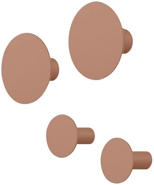 blomus Wandhaken PONTO Wandhaken mocha mousse Set 4tlg