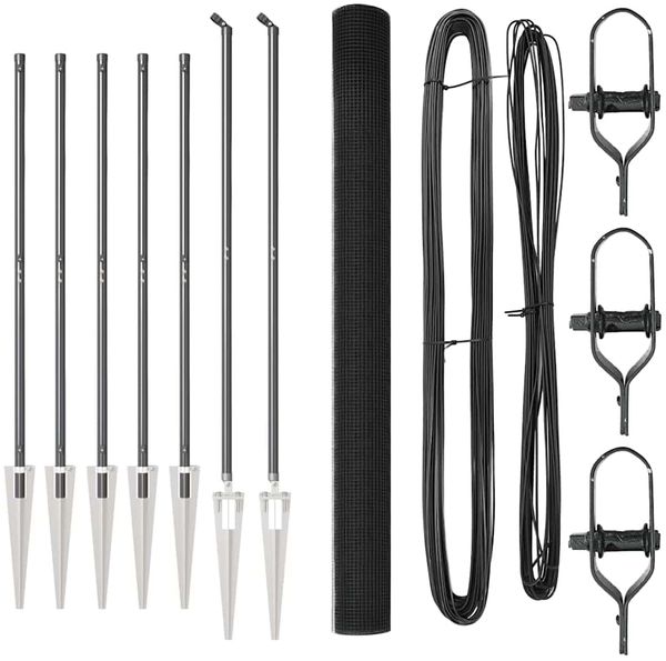 vidaXL Schweißdrahtzaun mit Spikes 10 x 1,5 m PVC-beschichteter Stahl 3352176 Bild 2
