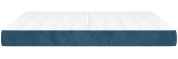 vidaXL Taschenfederkernmatratze Mittel Dunkelblau 160x220x20 cm Samt 4016628 Bild 4