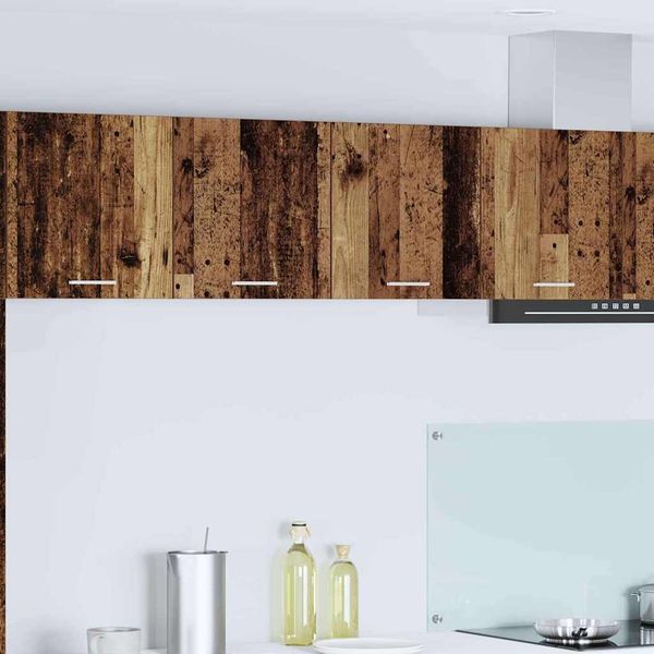 Küchen-Hängeschrank, Wandschrank mit Speicher Altholz 80x31x40 cm Holzwerkstoff