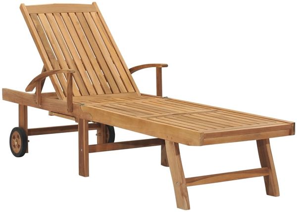 vidaXL Sonnenliege Massivholz Teak 48015
