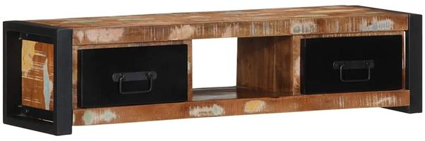 vidaXL TV-Schrank 100x30x25 cm Massivholz Altholz 4013598