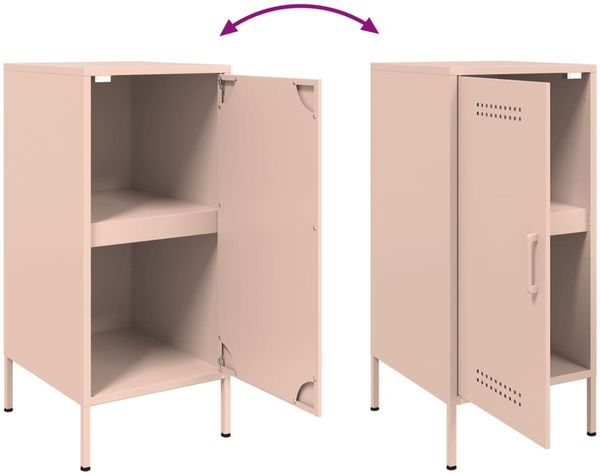 vidaXL Sideboard Rosa 36x39x79 cm Stahl 843014 Bild 10