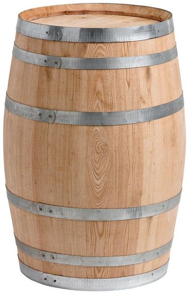 Temesso Gartenlounge-Hocker 10 bis 50L kleines Holzfass NATUR