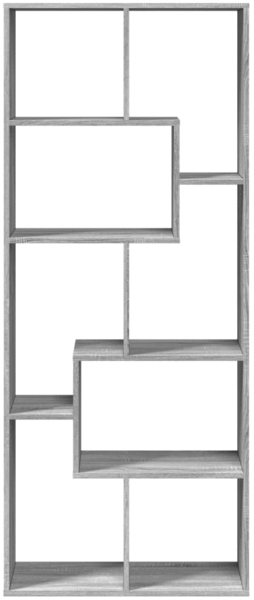 vidaXL Raumteiler-Bücherregal Grau Sonoma 67x25x161,5 cm Holzwerkstoff 858080 Bild 4