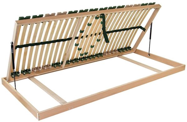 Lattenrost Portoflex Kombi G Links 220 x 90 x 10 cm Buche Natur