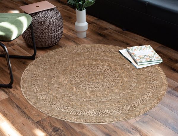 DomDeco Outdoorteppich In- & Outdoor Teppich Rund VITO, rund