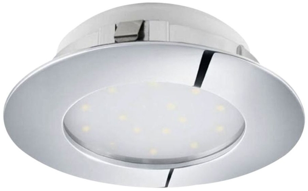 LED Decken-Einbaustrahler, Chrom, rund, 10,2 cm