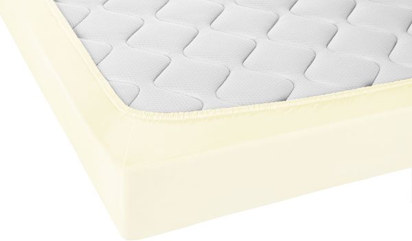 biberna Jersey-Elastic-Topper-Spannbetttuch, perlmutt, 1 x 140 x 200 cm - 160x220 cm Bild 2