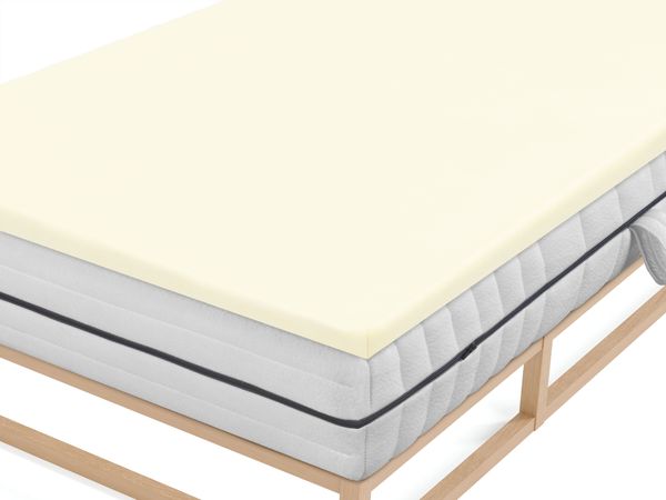 biberna Jersey-Elastic-Topper-Spannbetttuch, perlmutt, 1 x 140 x 200 cm - 160x220 cm