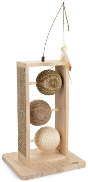 Designed By Lotte Kratzsäule Holz-Kratzbälle Lomax
