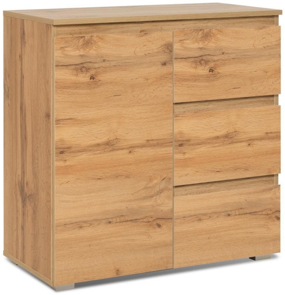 Kommode >Ravenna< in Honig-Eiche - 80x80x40cm (BxHxT) Bild 3