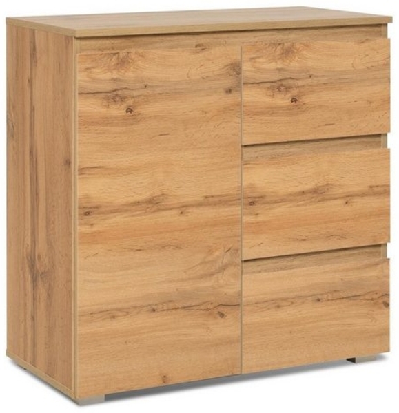 Kommode >Ravenna< in Honig-Eiche - 80x80x40cm (BxHxT) Bild 2