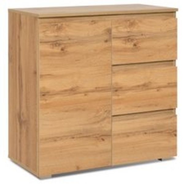 Kommode >Ravenna< in Honig-Eiche - 80x80x40cm (BxHxT) Bild 4