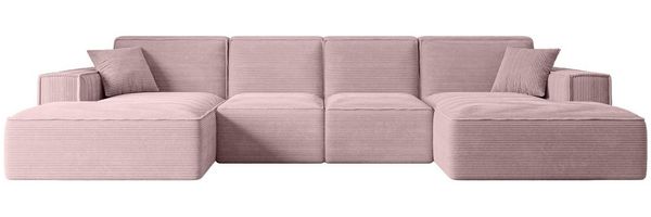 ALTDECOR Wohnlandschaft SIERRA-U, Sofa Praktische Bequeme Funktionsecke Couch U-Form Eckcouch, Corner Sofa U-Form Vielseitige Sofa Wohnlandschaft Wohnzimmer