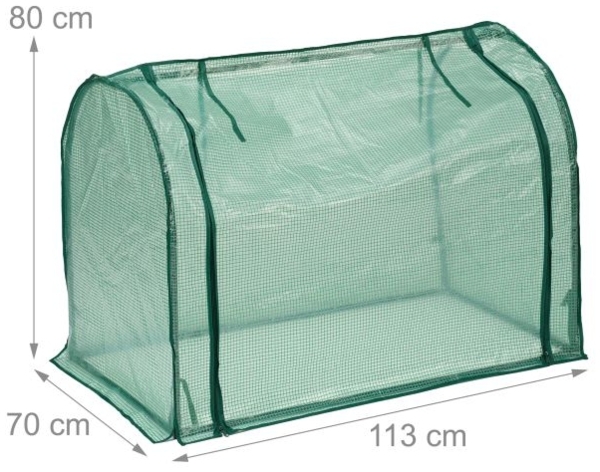 Foliengewächshaus mit Tür Bild 4