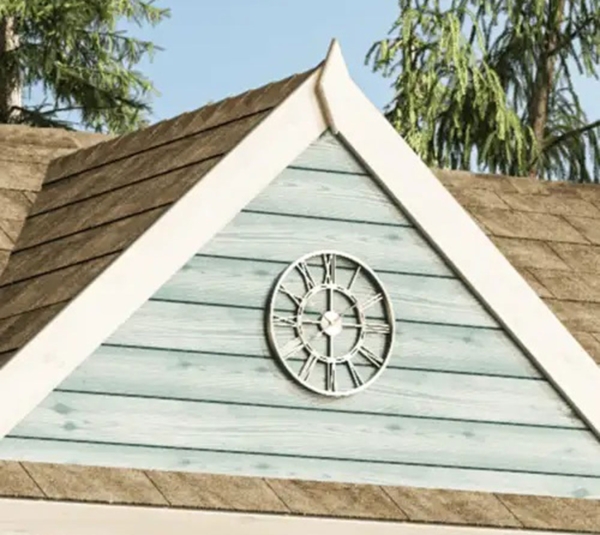 Alpholz Holz Gartenhaus Clockhouse 44 | Natur | 340x440x340 cm Bild 3