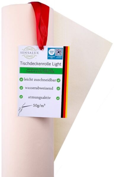 Sensalux Tischdecke Sensalux light Tischdeckenrolle 1,10m x 25m