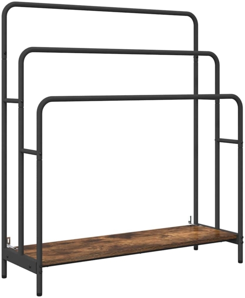 vidaXL Kleiderständer Räuchereiche 90 x 30 x 100,5 cm Holzwerkstoff 879943