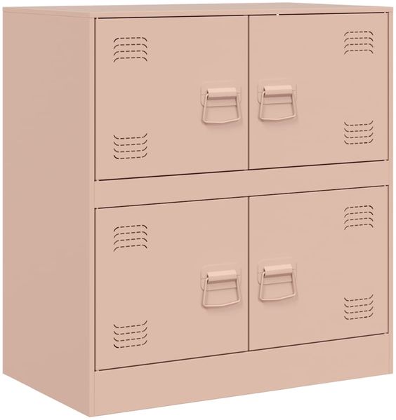 Sideboard, Kommode Rosa 67x39x73 cm Stahl j2492p