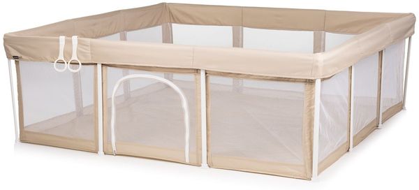 Chipolino Laufstall Easy Set Spielmatte 180 x 180 cm Aufbewahrungstasche weich beige