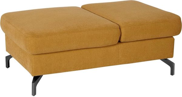 sit&more Hocker Percy, Fußhöhe 15cm, mit Klappfunktion, wahlweise in 2 Fußfarben