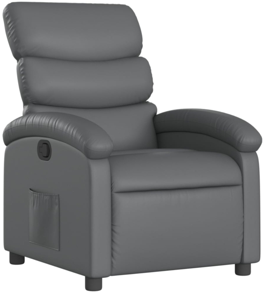 vidaXL Relaxsessel Grau Kunstleder 3205846