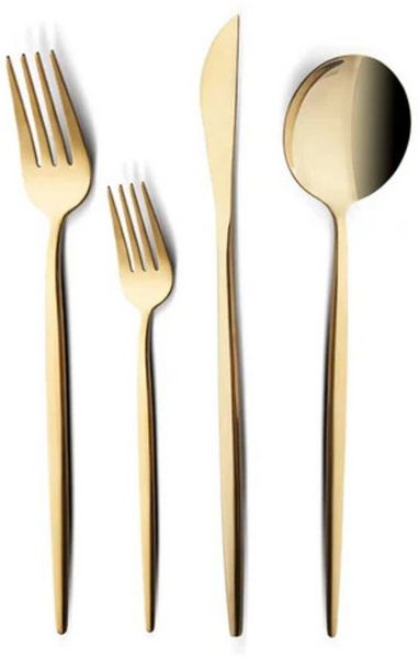 Karaca Besteck-Set Karaca Bella Shiny Gold V2 Besteckset 24-tlg für 6 Pers.