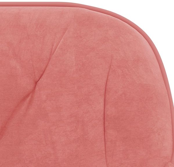 vidaXL Bürostuhl Drehbar Rosa Samt, 78 x 61 x 56 cm Bild 7
