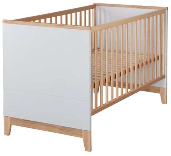 roba Kinderzimmerset 'Caro' 3-teilig - Bett 70 x 140 - Kleiderschrank 3-türig - Lichtgrau / Goldeiche Bild 4